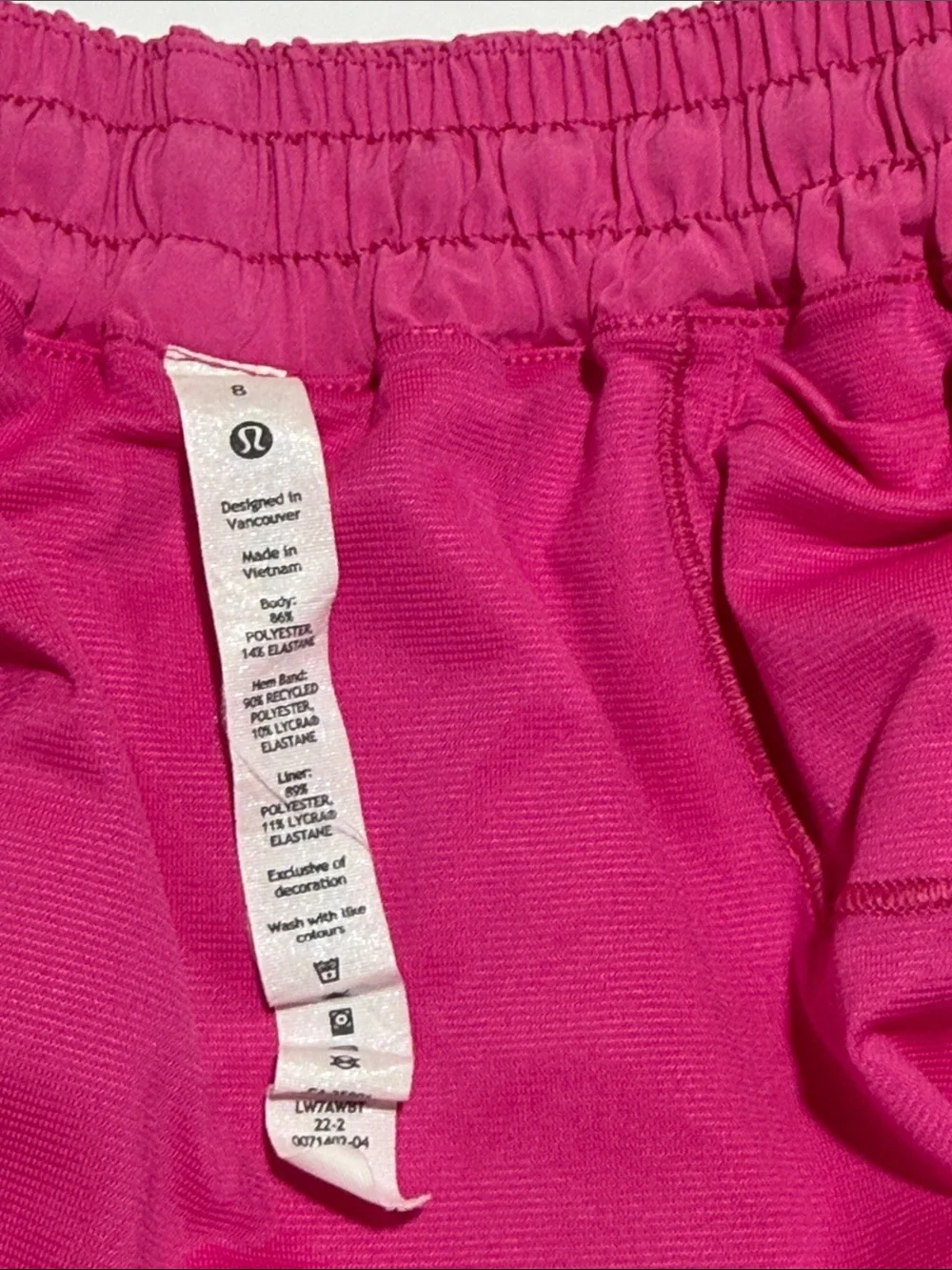 lululemon athletica Bright Hot Pink Run Shorts 8 - Picture 12 of 13